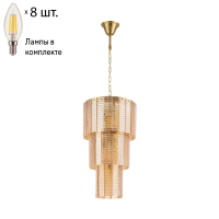 Подвесная люстра с лампочками Favourite Prestige 2973-8P+Lamps E14 Свеча