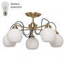 Люстра потолочная с лампочками DeMarkt 220014305+Lamps 