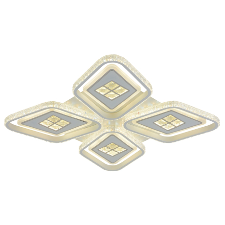 Светодиодная диммируемая люстра с ПДУ Profit Light 8054/4 WHT 216W 