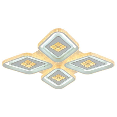 Светодиодная диммируемая люстра с ПДУ Profit Light 8054/4 WHT 216W 