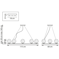 Подвесная люстра Lightstar с поддержкой Маруся Bari 815283