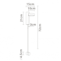 Нарушена упаковка!  <444823> Настенный светильник Arte Lamp Mirach A2142AP-10BK