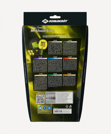 Нарушена упаковка!  <772247> Набор для настольного тенниса My Urban Style, 1 ракетка, 4 мяча, чехол Donic ЦБ-00004523