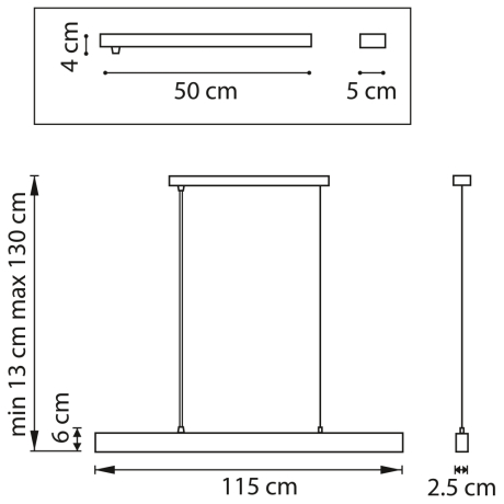 Подвесной светильник с пультом ДУ Saturno Lightstar 748303 