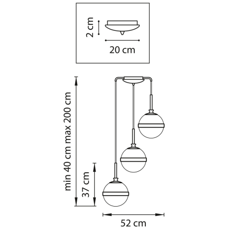 813137 Подвесная люстра Lightstar с поддержкой Алисы, Globo 