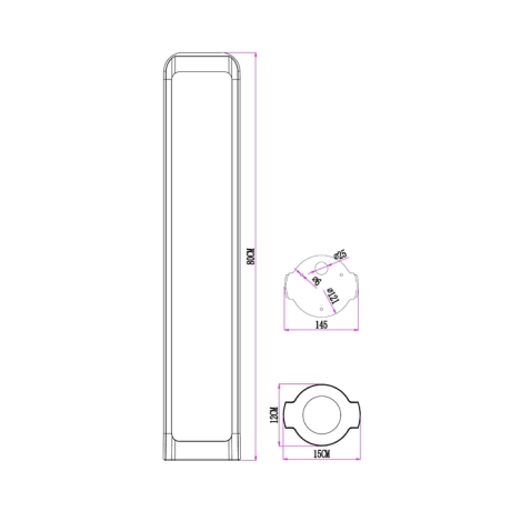 Наземный высокий светильник Arte Lamp Suhail A1648PA-1BK