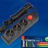 S-GCD3-3B Удлинитель 3гн х 3м с/з Uniel Standard (UL-00003608)