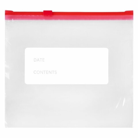 Нарушена упаковка! <710509> Пакеты для заморозки продуктов, 1 л, КОМПЛЕКТ 20 шт., с замком-застежкой (слайдер), LAIMA (608907)