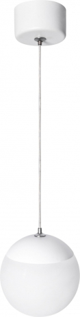 Нарушена упаковка! <767102> Светильник подвесной (подвес) ЭРА ADELAIDA PL35 WH G9 потолочный шар белый Б0062944