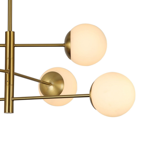 Люстра на штанге с лампочками F-Promo Gutta 2854-6P+Lamps E27 P45 