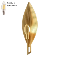 Бра с лампочкой CRYSTAL LUX Palma AP1 Bronze+Lamps