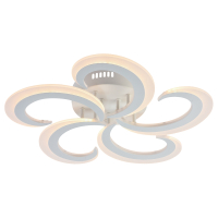 Потолочная диммируемая люстра с пультом ДУ Profit Light 8462/5 WHT 70W SMART (АЛИСА)