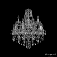 Люстра 1415/10+5/200/2d Ni Bohemia Ivele Crystal