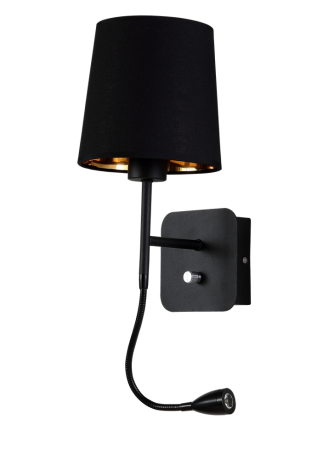 Бра с лампочками CRYSTAL LUX PABLO AP2 BLACK/BLACK-GOLD+Lamps 