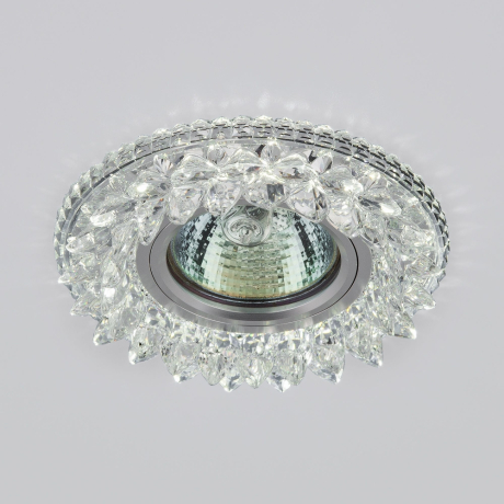 Встраиваемый светильник с LED подсветкой Elektrostandard 2212 MR16 CL (a039675) 