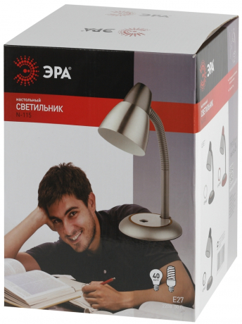 Настольная лампа ЭРА N-115-E27-40W-BK C0044884 