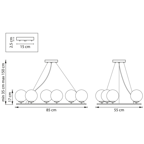 Подвесная люстра Lightstar с поддержкой Маруся Croco 815360 