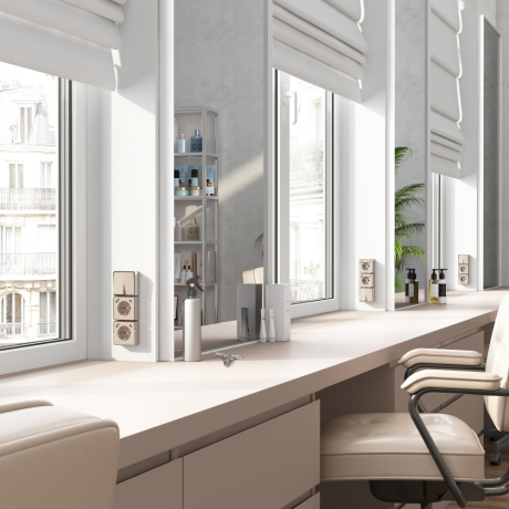 Розетка с заземлением, шторками и USB тип A+C Gallant (шампань рифленый) W5071710 Werkel 