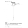 Подвесной светодиодный светильник Kink Light Гутта 07861-1A,02 
