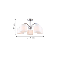Потолочная люстра F-Promo Modum с поддержкой Алиса 2199-5U-A