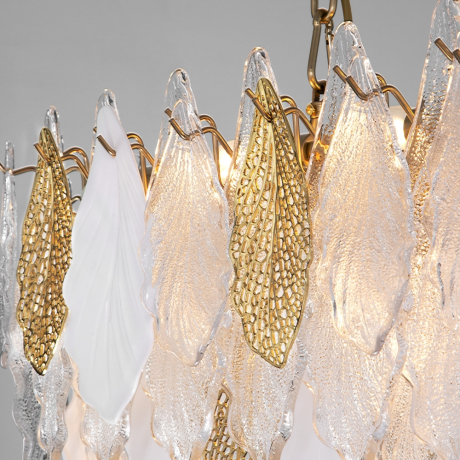 Подвесная люстра с фактурным стеклом Bogate's Leaf 370 (a065316) 