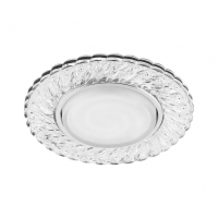 Нарушена упаковка!  <175836> Светильник встраиваемый с белой LED подсветкой Feron CD4021 потолочный GX53 без лампы прозрачный  29474