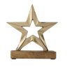 427543 Фигурка Звезда BALIGUIAN L150, B50, H160 алюминий, дерево, золотой, натуральный Eglo 
