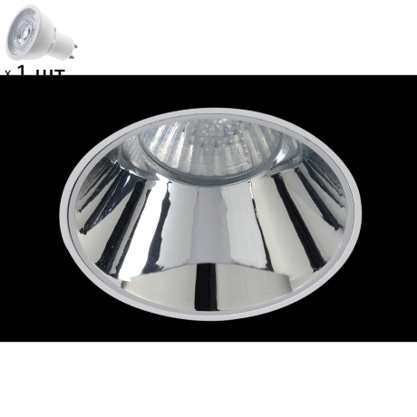 Точечный светильник с лампочкой CRYSTAL LUX CLT 050C1 WH-CH+Lamps 