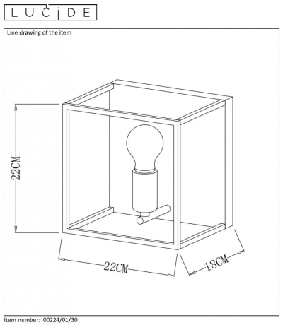 00224/01/30 Настенный светильник Lucide Ruben 
