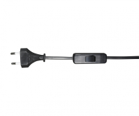 A2300,19 Шнур с переключателем черный Kink Light