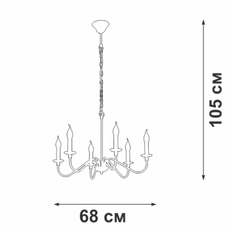 Подвесная люстра Vitaluce V3987-1/6 