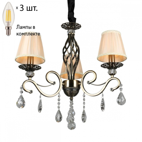 Люстра подвесная с лампочками Omnilux OML-79113-03+Lamps 
