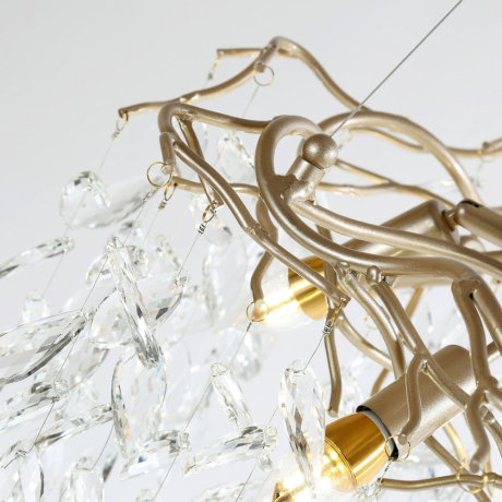 Подвесная люстра Favourite Brillo с лампочками 3056-7P+Lamps E14 Свеча 