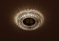 Точечный встраиваемый светильник cо светодиодной подсветкой Эра DK LD34 SL/WH Б0036479