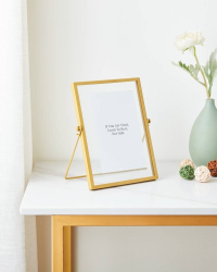 423004 Фоторамка RENABIE, L153, B12, H205, сталь, стекло, золотой Eglo