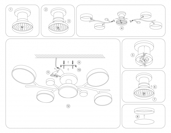 Люстра на штанге Ambrella Light FL FL4835 