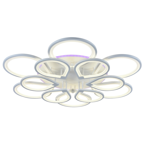 Светодиодная диммируемая люстра с ПДУ Profit Light 8000/6+6 WHT 