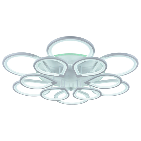 Светодиодная диммируемая люстра с ПДУ Profit Light 8000/6+6 WHT 