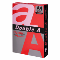 Бумага цветная DOUBLE A, А4, 80 г/м2, 500 л., интенсив, красная (115124)
