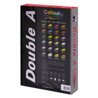 Бумага цветная DOUBLE A, А4, 80 г/м2, 500 л., интенсив, красная (115124)