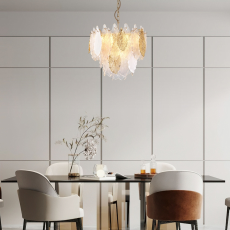 Подвесная люстра с фактурным стеклом Bogate's Leaf 369/8 (a065314) 