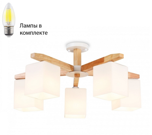 Потолочная люстра с лампочками Ambrella light TR83118+Lamps 