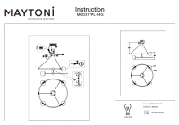 Подвесная люстра Maytoni Balance MOD317PL-04G