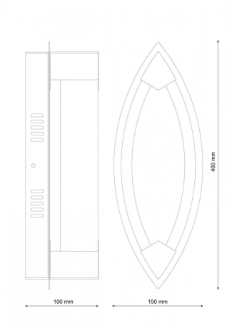 Modena W172.1 Large LED400 Настенный светильник Lucia Tucci
