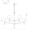 Подвесная люстра Rosemary Freya FR5190PL-12BS 