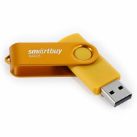 Набор из 2 шт, Флеш-диск 64 GB SMARTBUY Twist USB 2.0, желтый, SB064GB2TWY (513912)