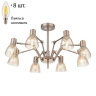 Люстра на штанге с лампочками Velante 246-403-08+Lamps E14 Свеча 