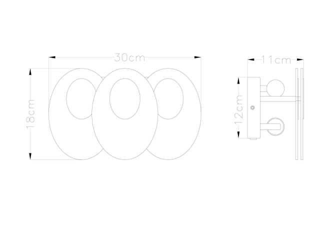 Светильник настенный с лампочками Arte lamp A4067AP-2CC+Lamps 
