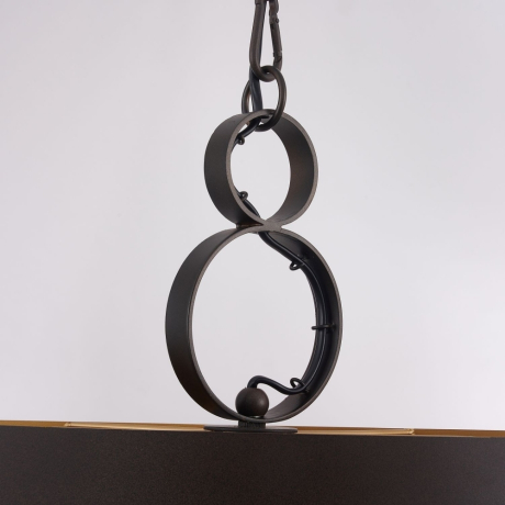 Подвесной светильник коричнево-золотого цвета, декоративные кольца, для лампы Е14 от GETOGAZOV FAMILY 