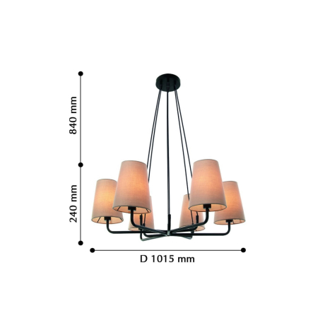 Подвесная люстра Favourite Pfefferling с поддержкой Маруся 2364-10P-М 